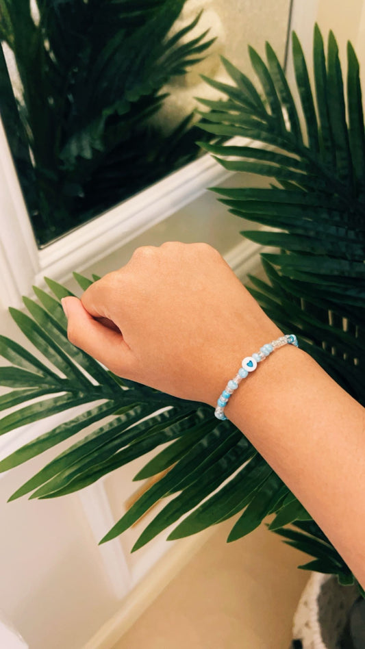 Blue Heart Bracelet